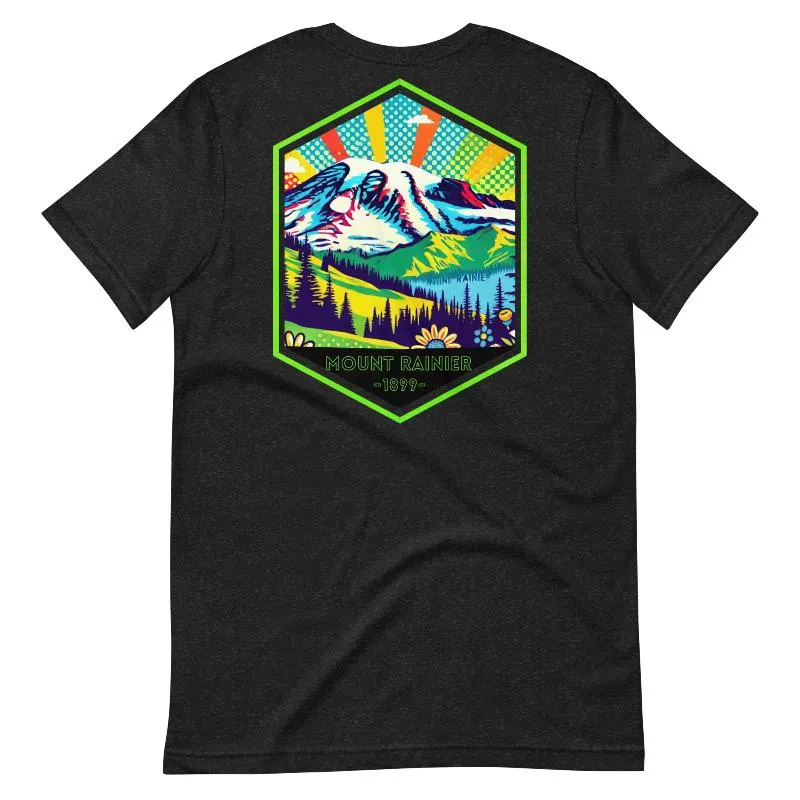 Mount Rainier Pop-Art Design PNG Download