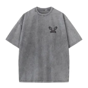 Multicolor Gthic Logo Vintage Washed T-shirt
