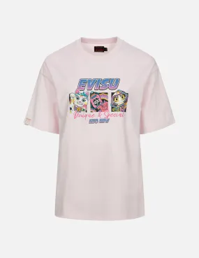 Multiple Print Oversized T-shirt