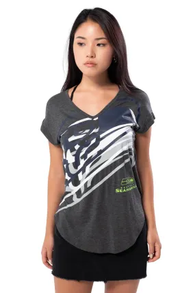 NFL Seattle Seahawks Women's V-Neck Tee|Seattle Seahawks