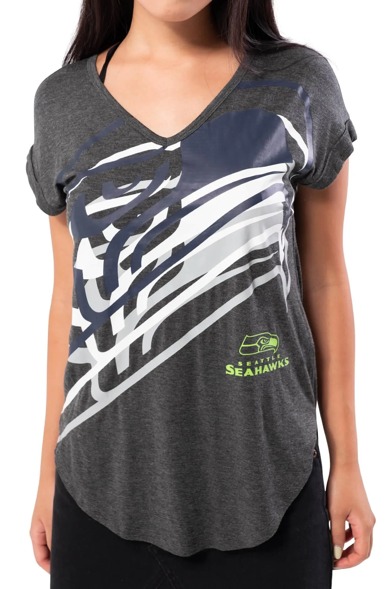 NFL Seattle Seahawks Women's V-Neck Tee|Seattle Seahawks