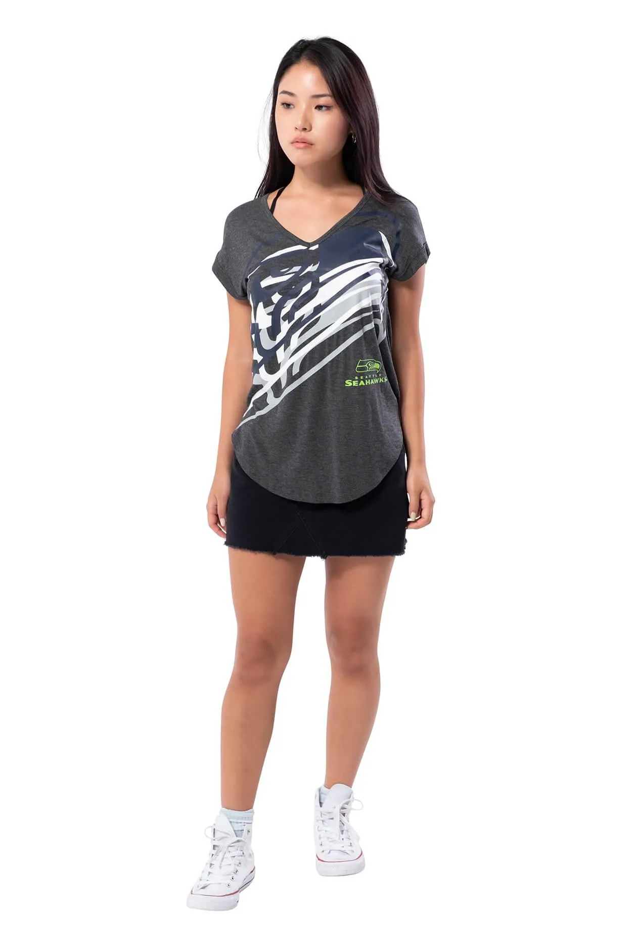 NFL Seattle Seahawks Women's V-Neck Tee|Seattle Seahawks