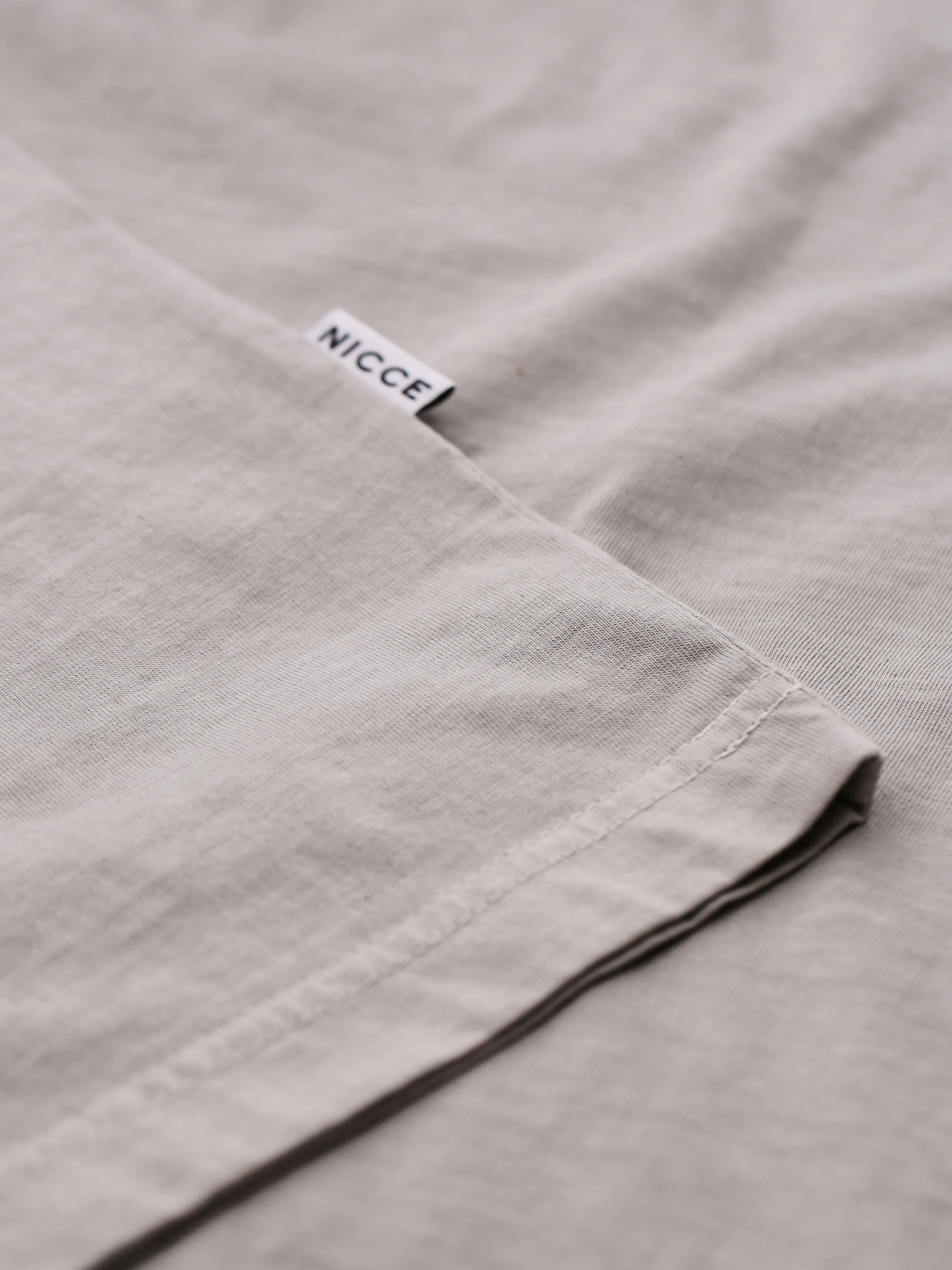 NICCE Mens Mercury Oversized T-Shirt | Circular Grey