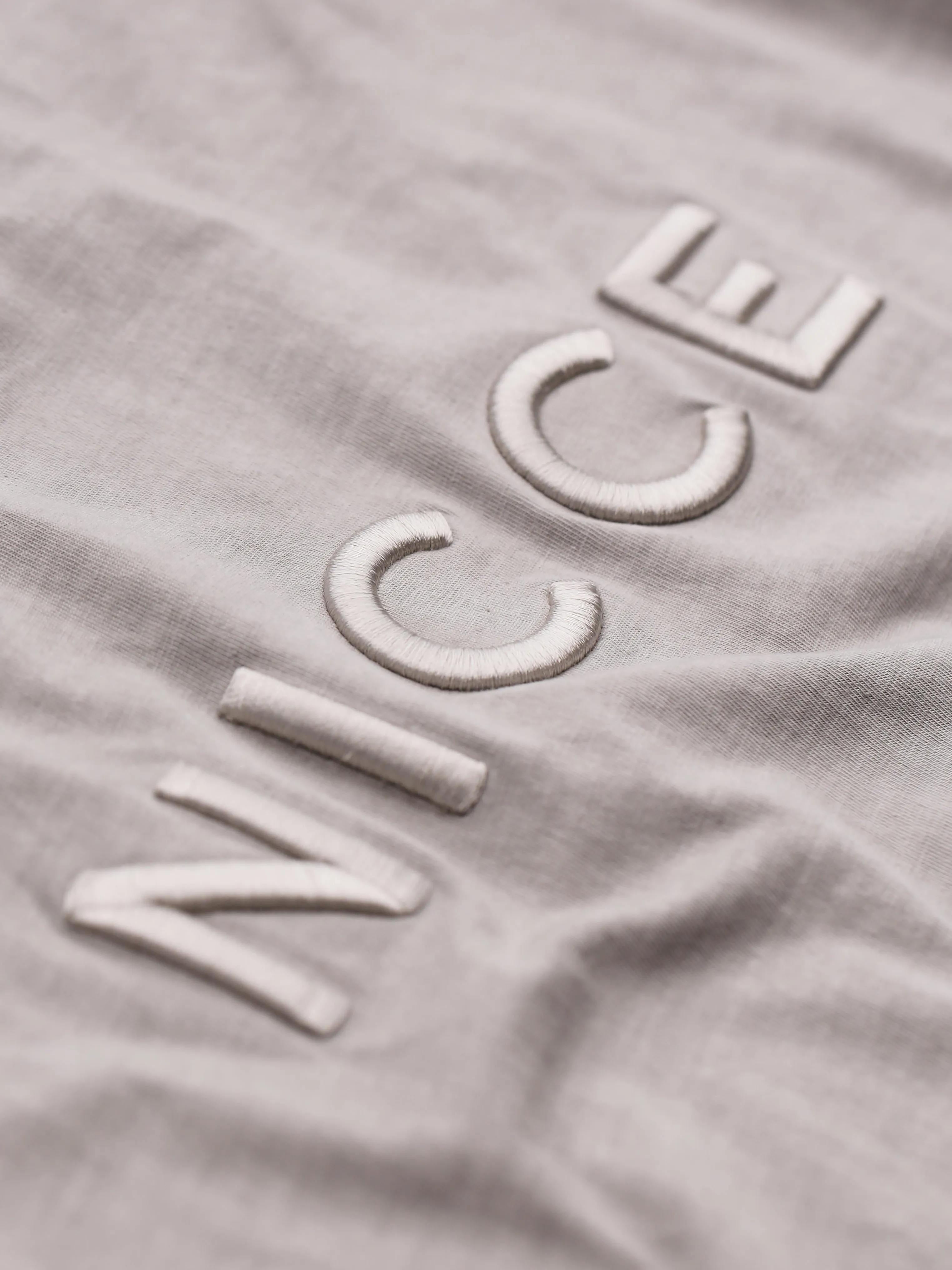 NICCE Mens Mercury Oversized T-Shirt | Circular Grey