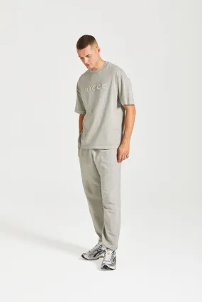 NICCE Mens Mercury Oversized T-Shirt | Circular Grey
