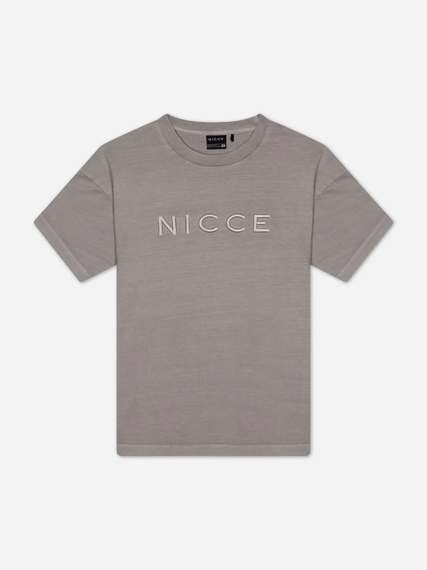 NICCE Mens Mercury Oversized T-Shirt | Circular Grey