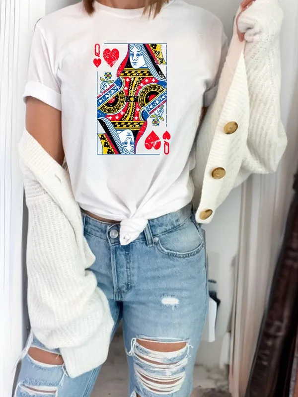 Ocean and 7th PLUS SIZE Queen of Hearts Graphic Tee