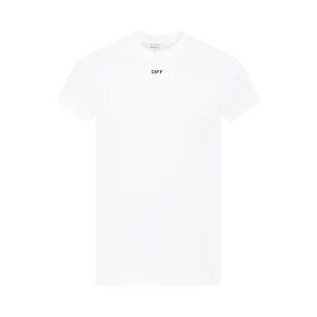 Off Stamp Shaped T-Shirt in White