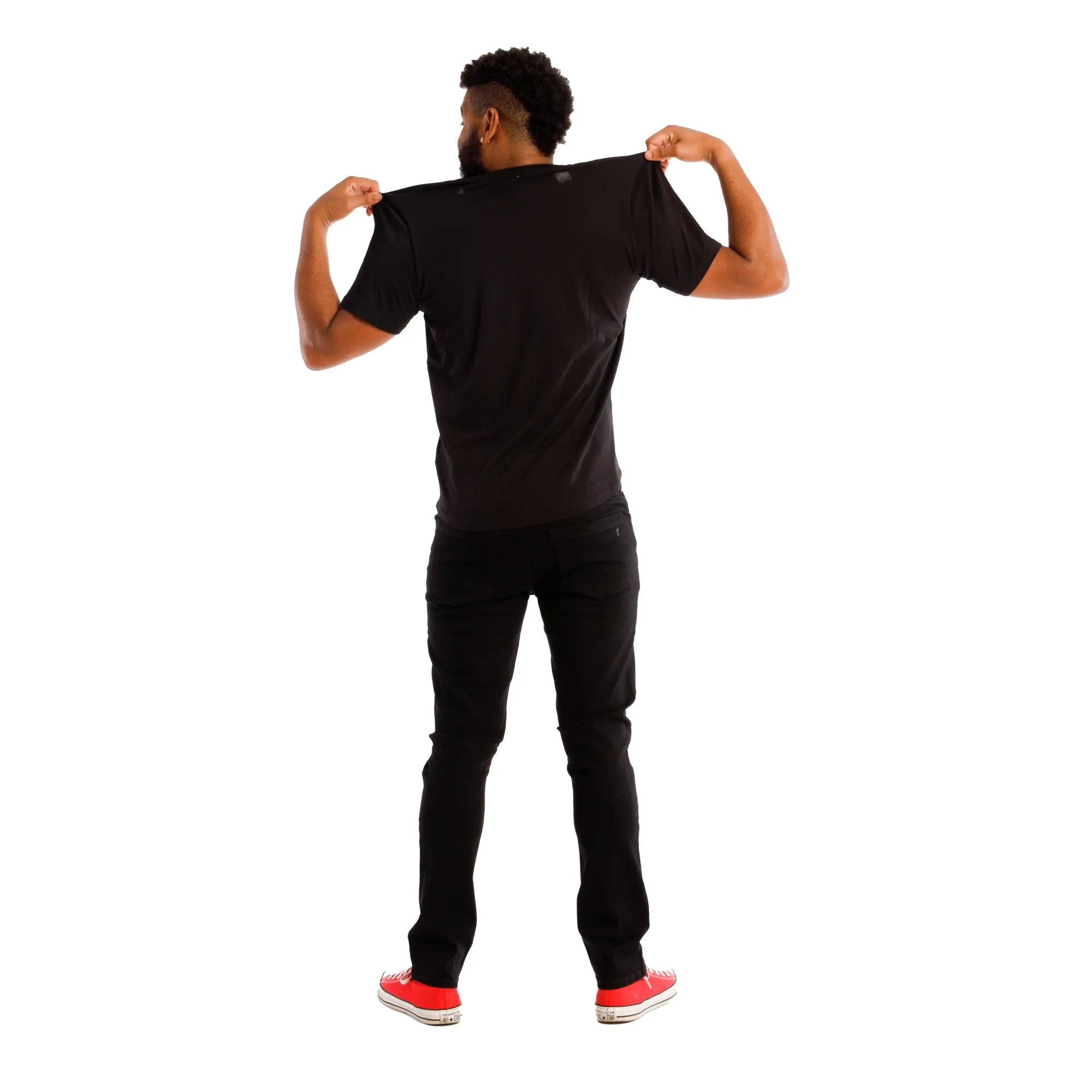 Organic V-Neck T-Shirt / Black