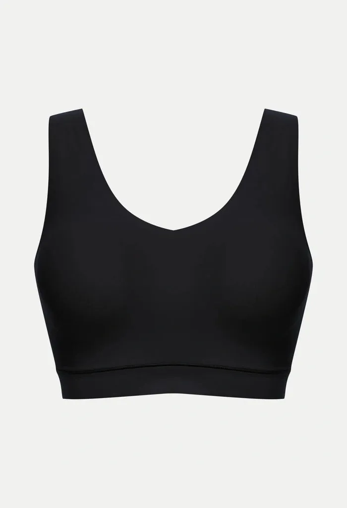 Padded V-Neck - Black