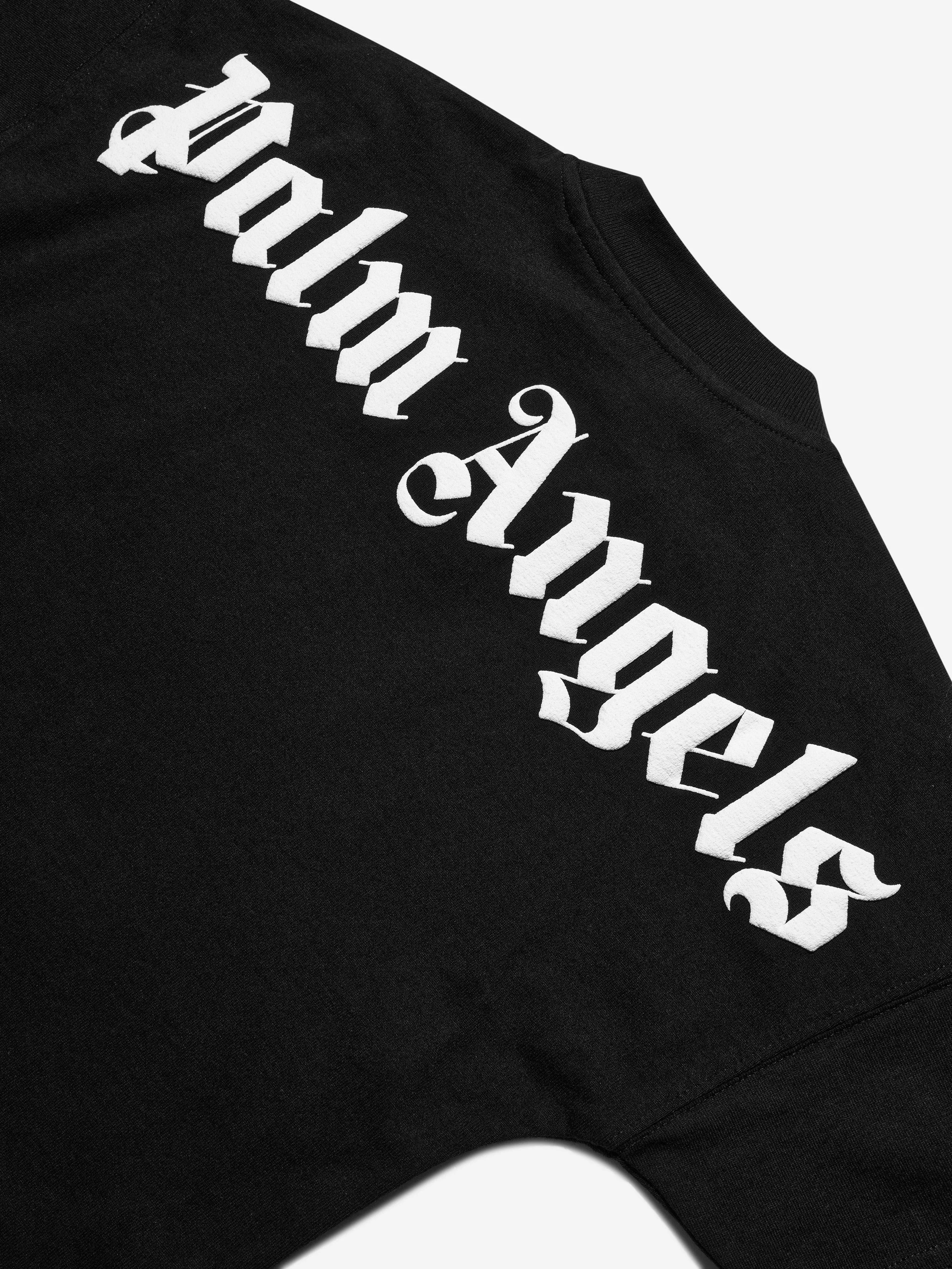 Palm Angels Boys Classic Logo T-Shirt in Black