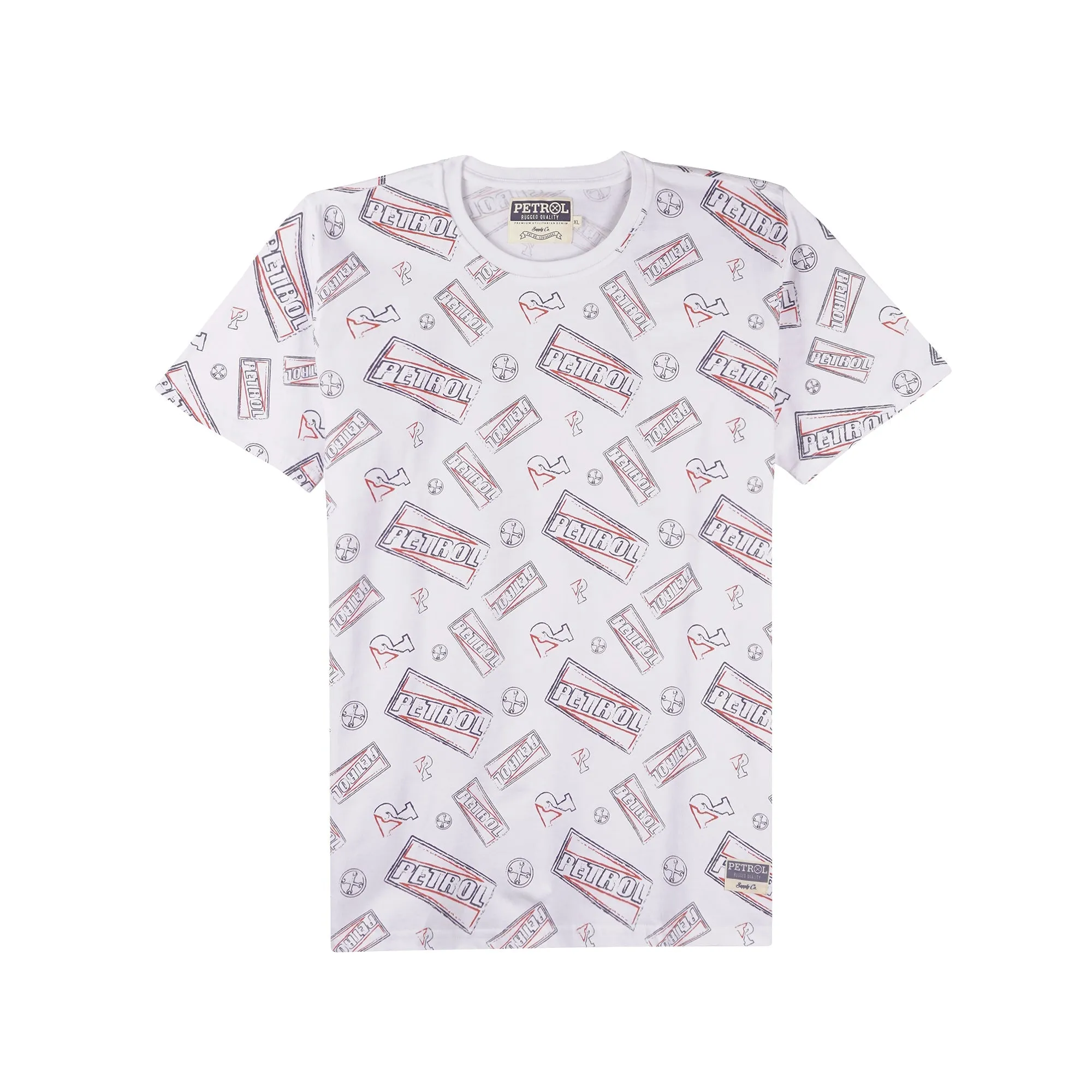 Petrol Basic Tees for Men Slim Fitting Trendy fashion 145660-U (White)