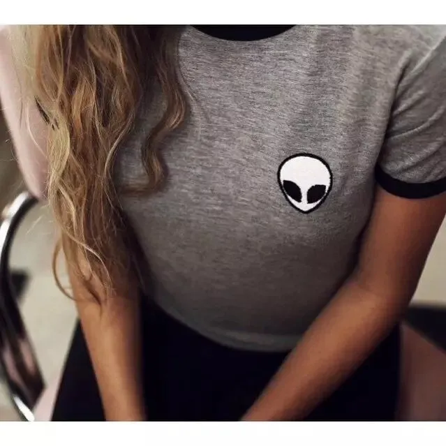 Popular Casual Trendy SMLPrinted Short Sleeve T-Shirt Women T-Shirt