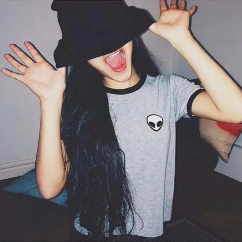 Popular Casual Trendy SMLPrinted Short Sleeve T-Shirt Women T-Shirt