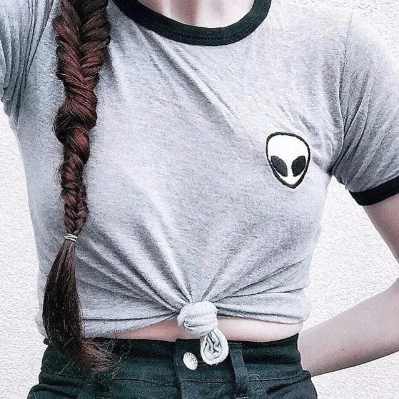 Popular Casual Trendy SMLPrinted Short Sleeve T-Shirt Women T-Shirt