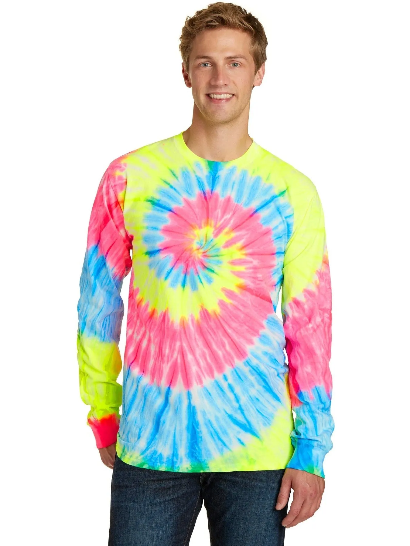 Port & Company Tie-Dye Long Sleeve Tee