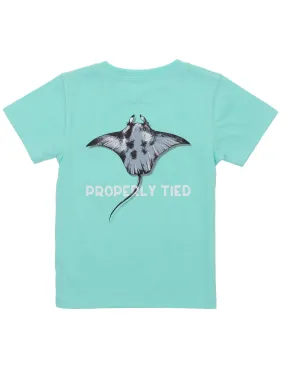 Properly Tied Short Sleeve Signature Tee - Manta Ray