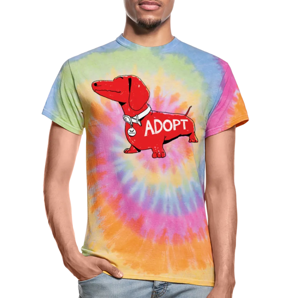 "Big Red Dog" Tie Dye T-Shirt