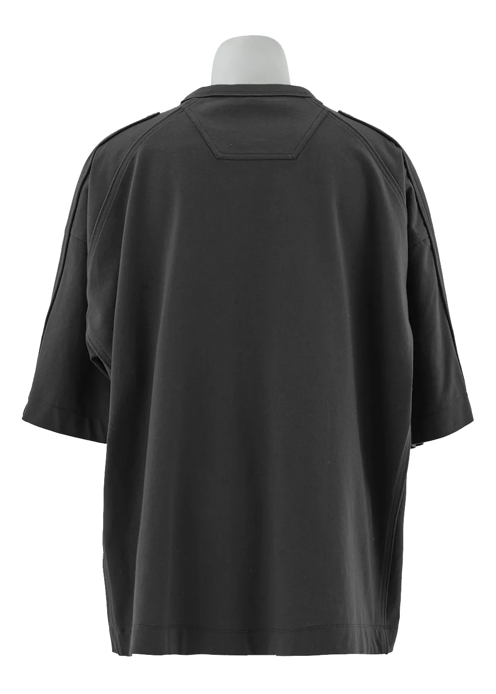 Racer Detail T Shirts Grey