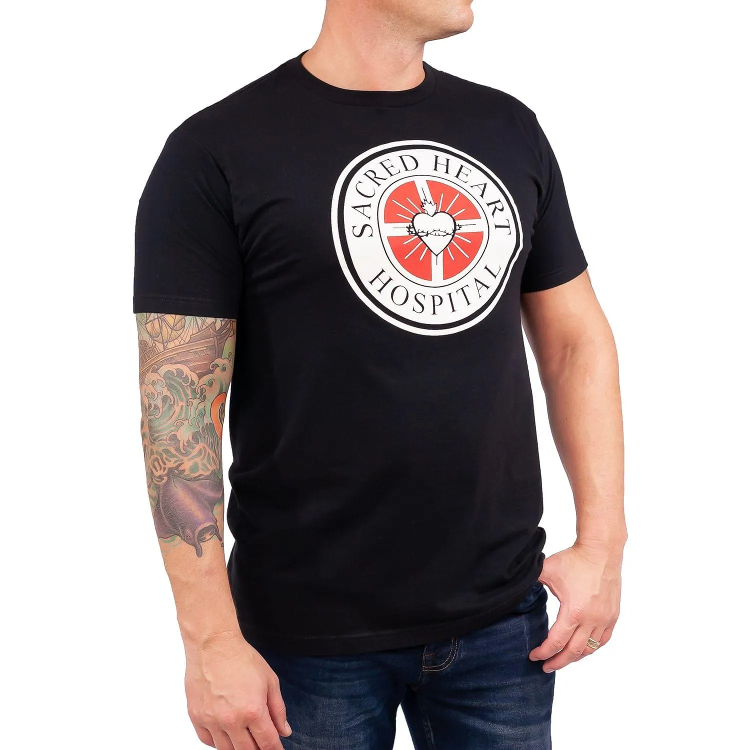 Scrubs "Sacred Heart Hospital" Men's Black T-Shirt