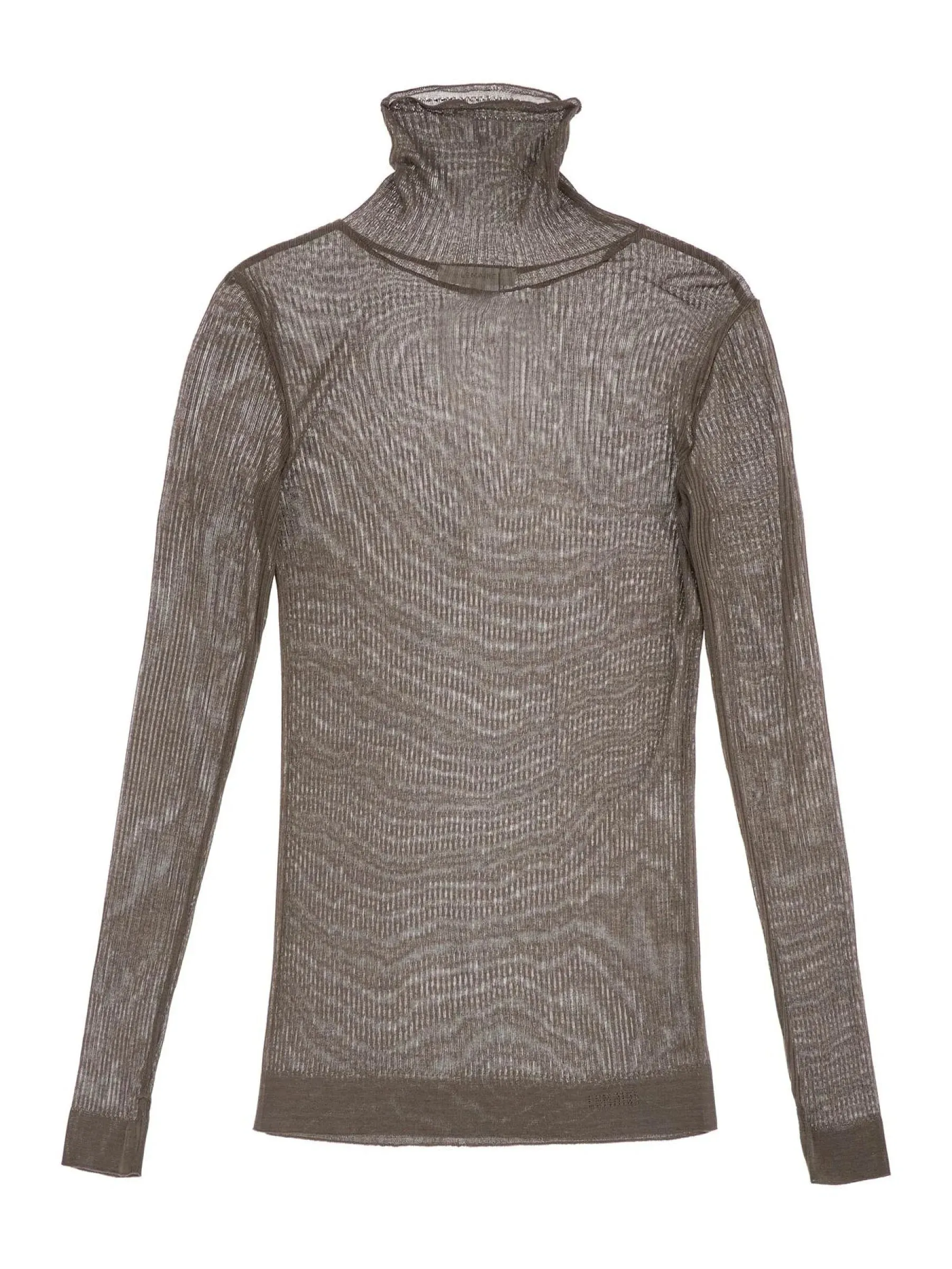 Seamless Ribbed Turtleneck Top