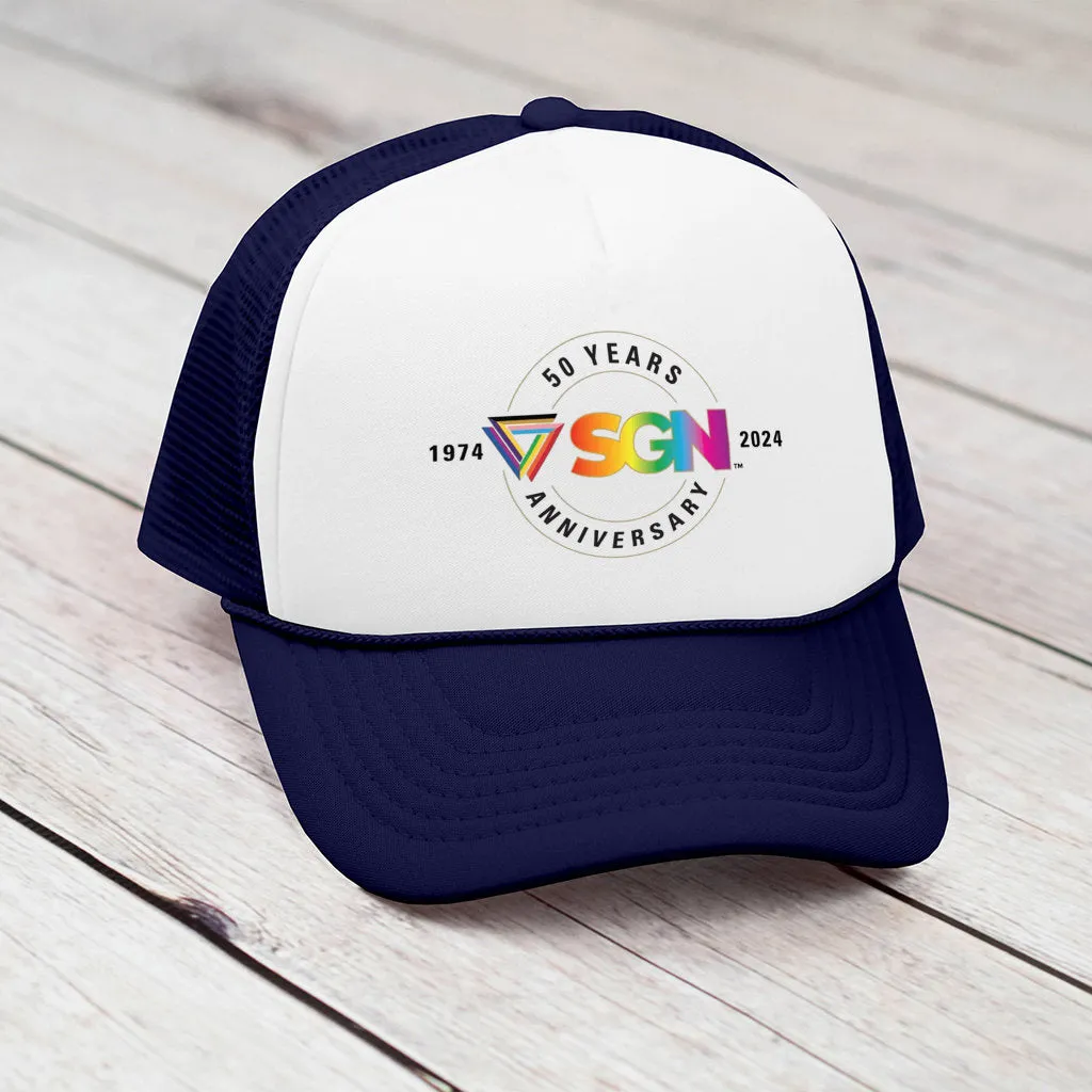 Seattle Gay News - 50th Anniversary Limited Edition - Snap Back SGN Trucker Hat