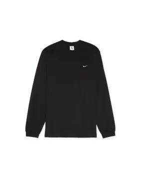 Solo Swoosh L/S T-Shirt - Black / White