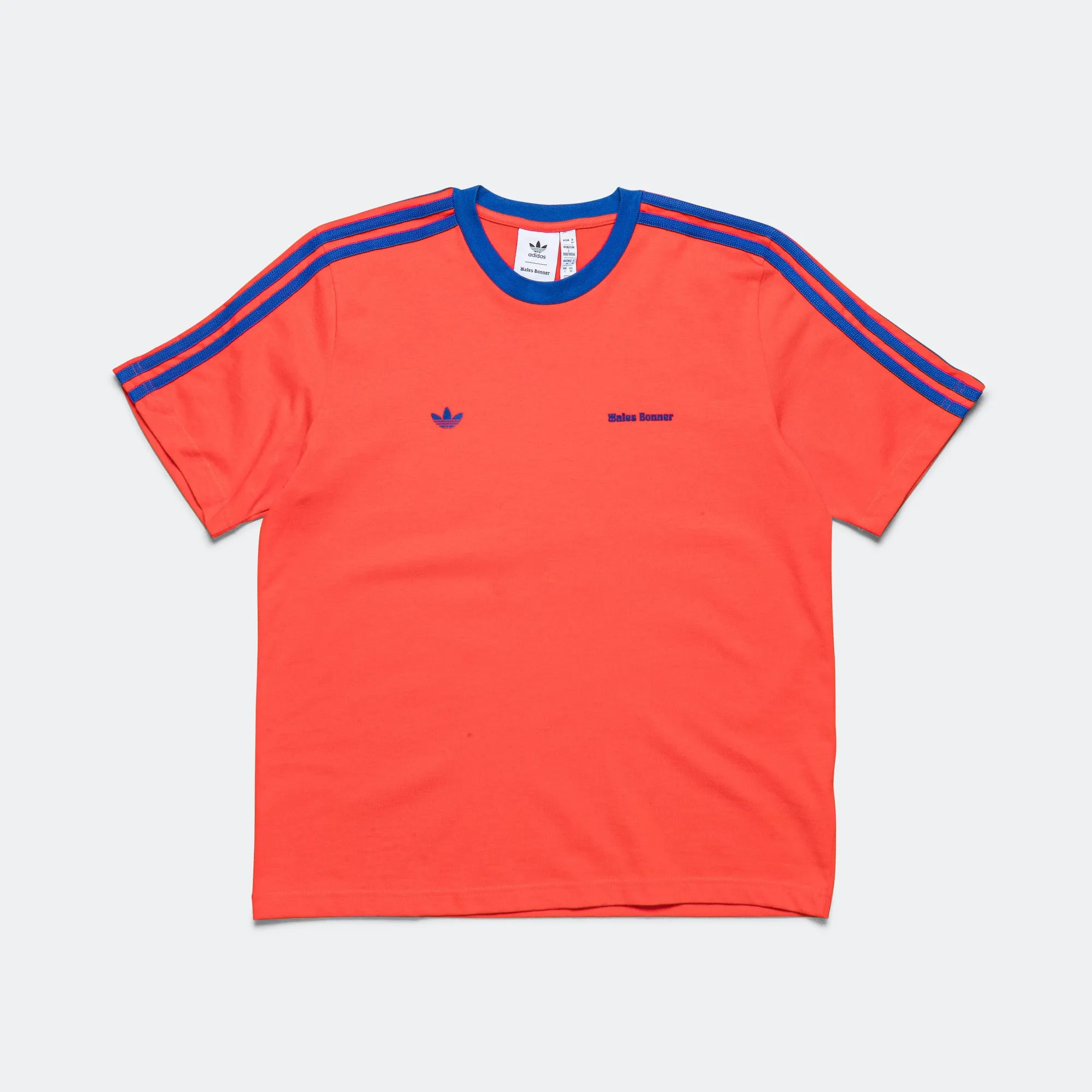 S/S Tee x Wales Bonner - Bold Orange/Royal Blue