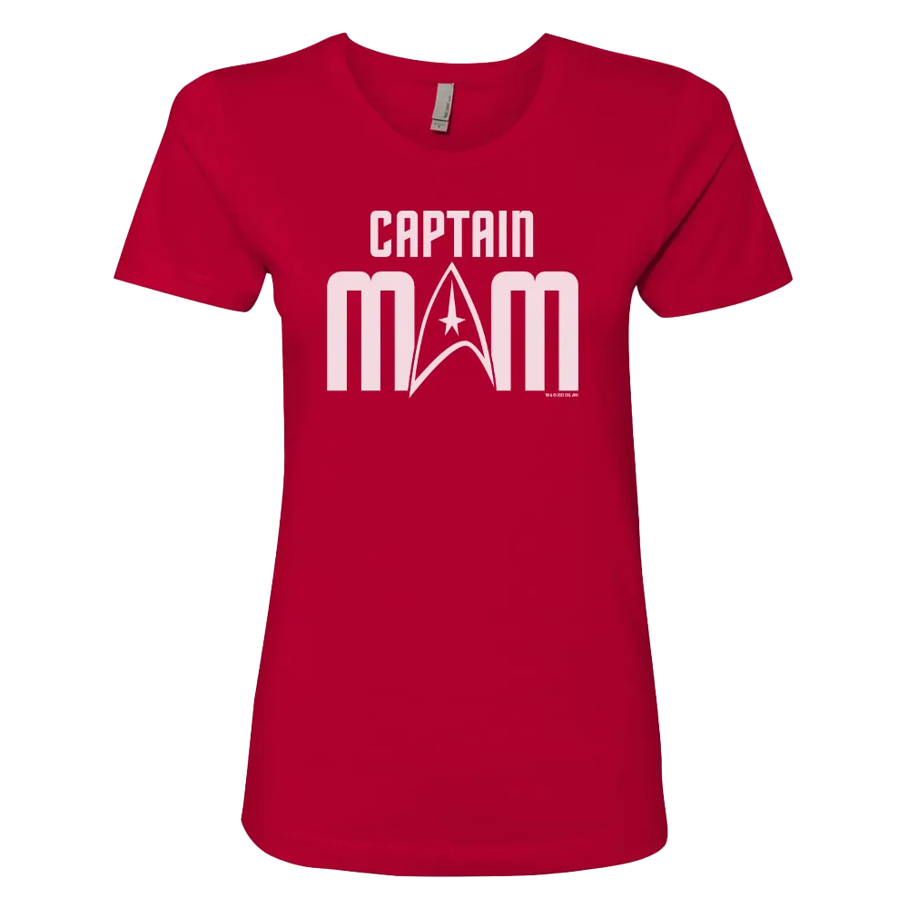 Star Trek: The Original Series Captain Mom Women's Short Sleeve T-Shirt