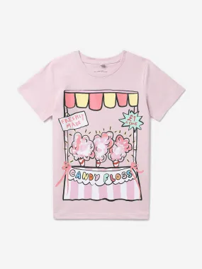 Stella McCartney Girls Candy Floss T-Shirt in Pink