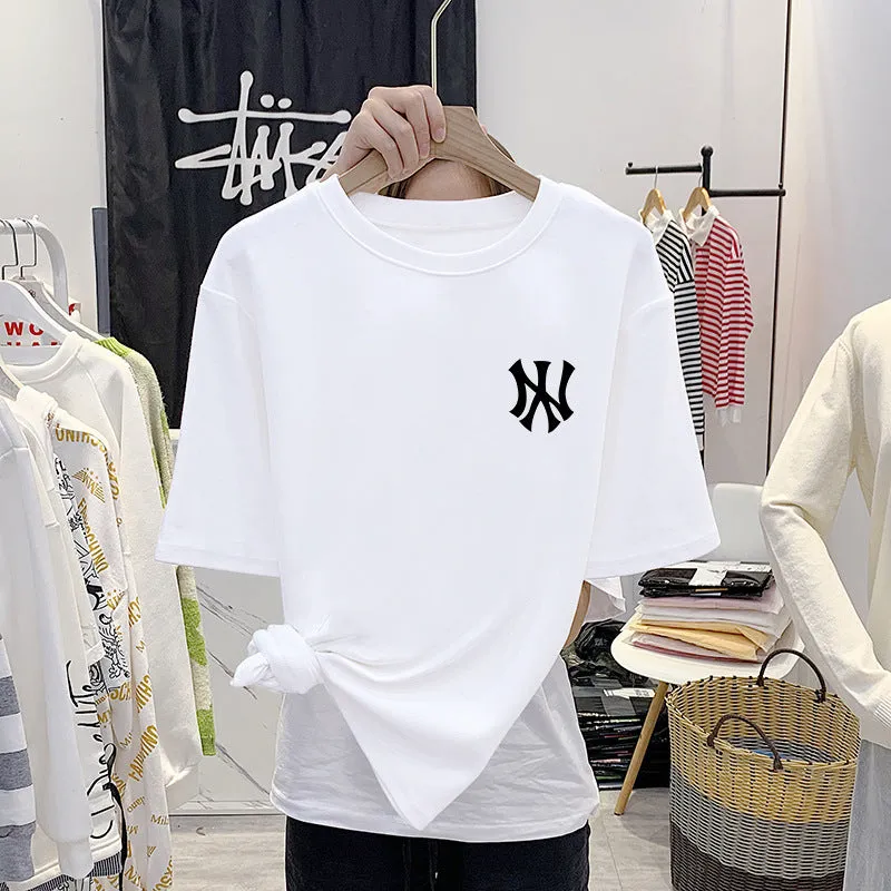 Summer Women Short Sleeve Tops Korean Student  INS Trendy Loose T-Shirt
