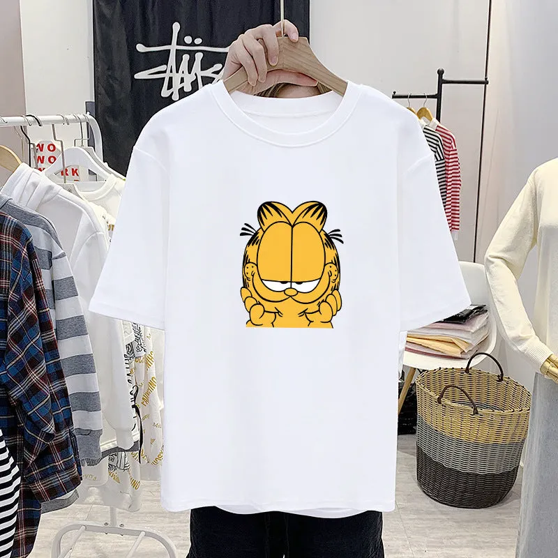 Summer Women Short Sleeve Tops Korean Student  INS Trendy Loose T-Shirt