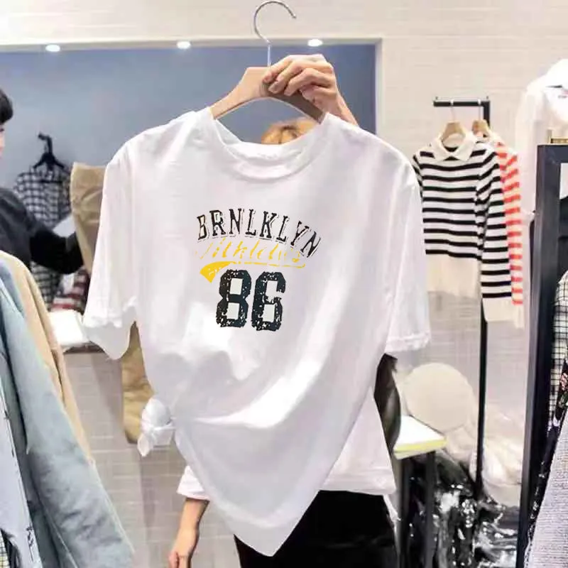 Summer Women Short Sleeve Tops Korean Student  INS Trendy Loose T-Shirt