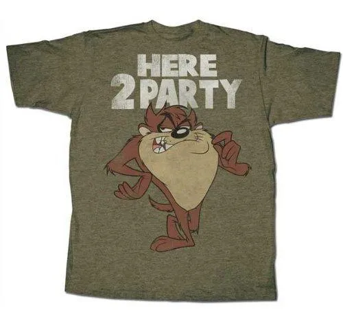 Tazmanian Devil Here 2 Party T-shirt