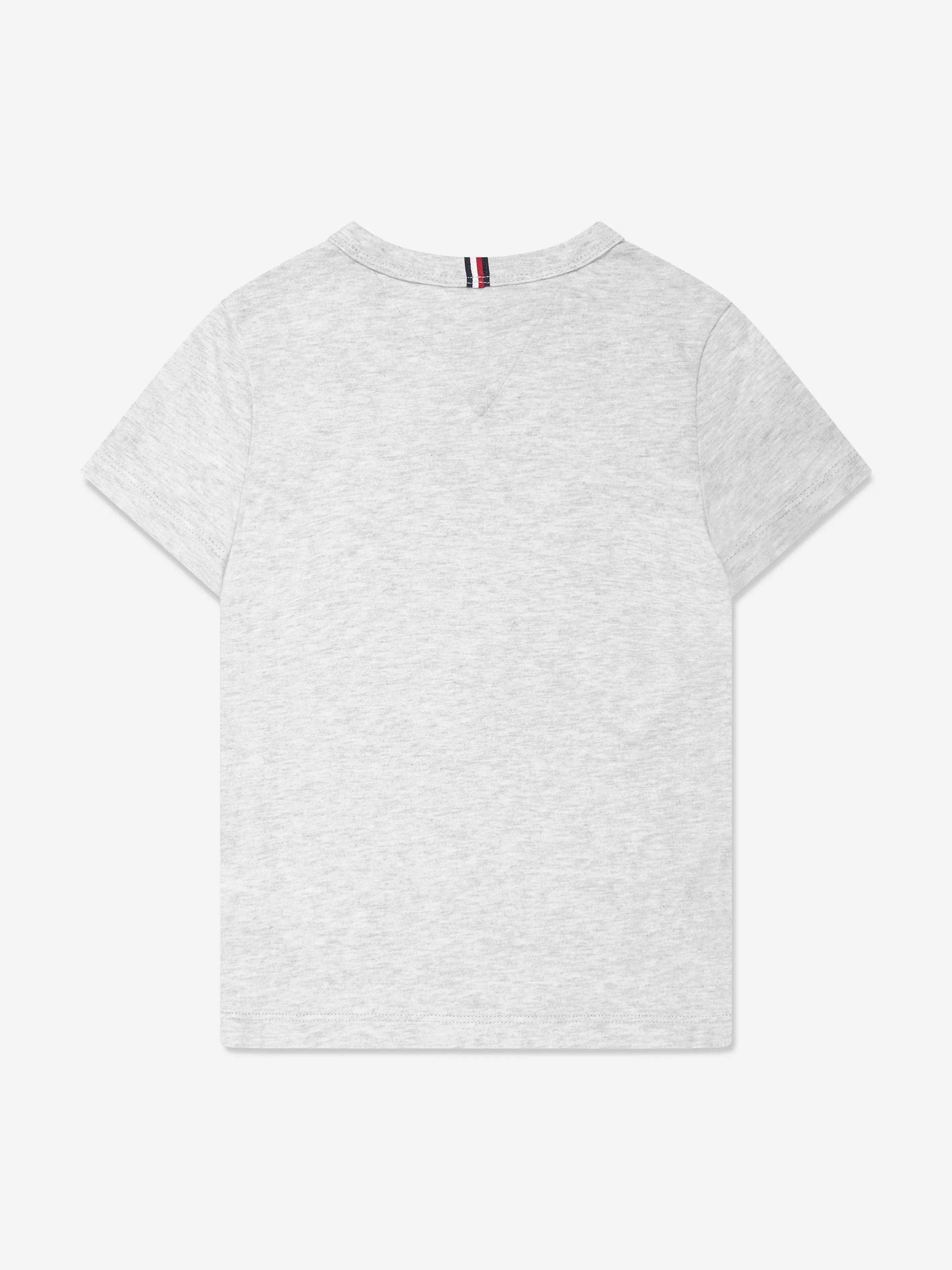 Tommy Hilfiger Boys Logo T-Shirt in Grey