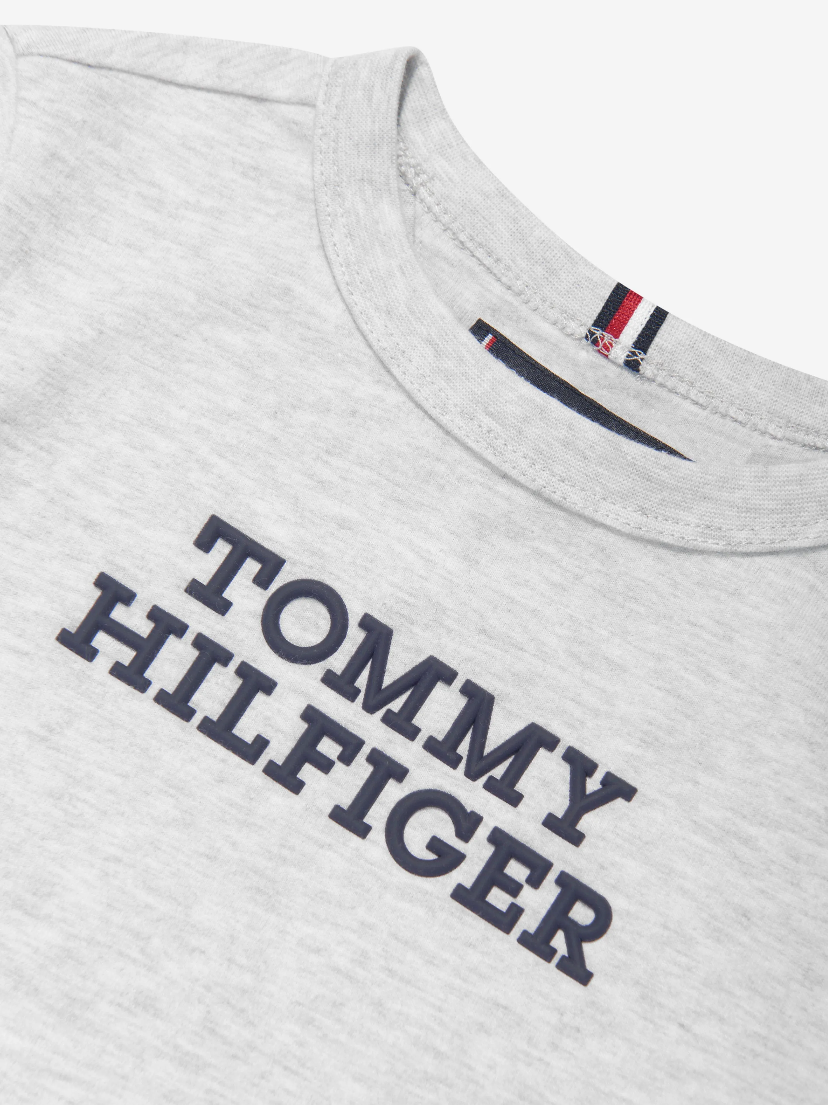 Tommy Hilfiger Boys Logo T-Shirt in Grey