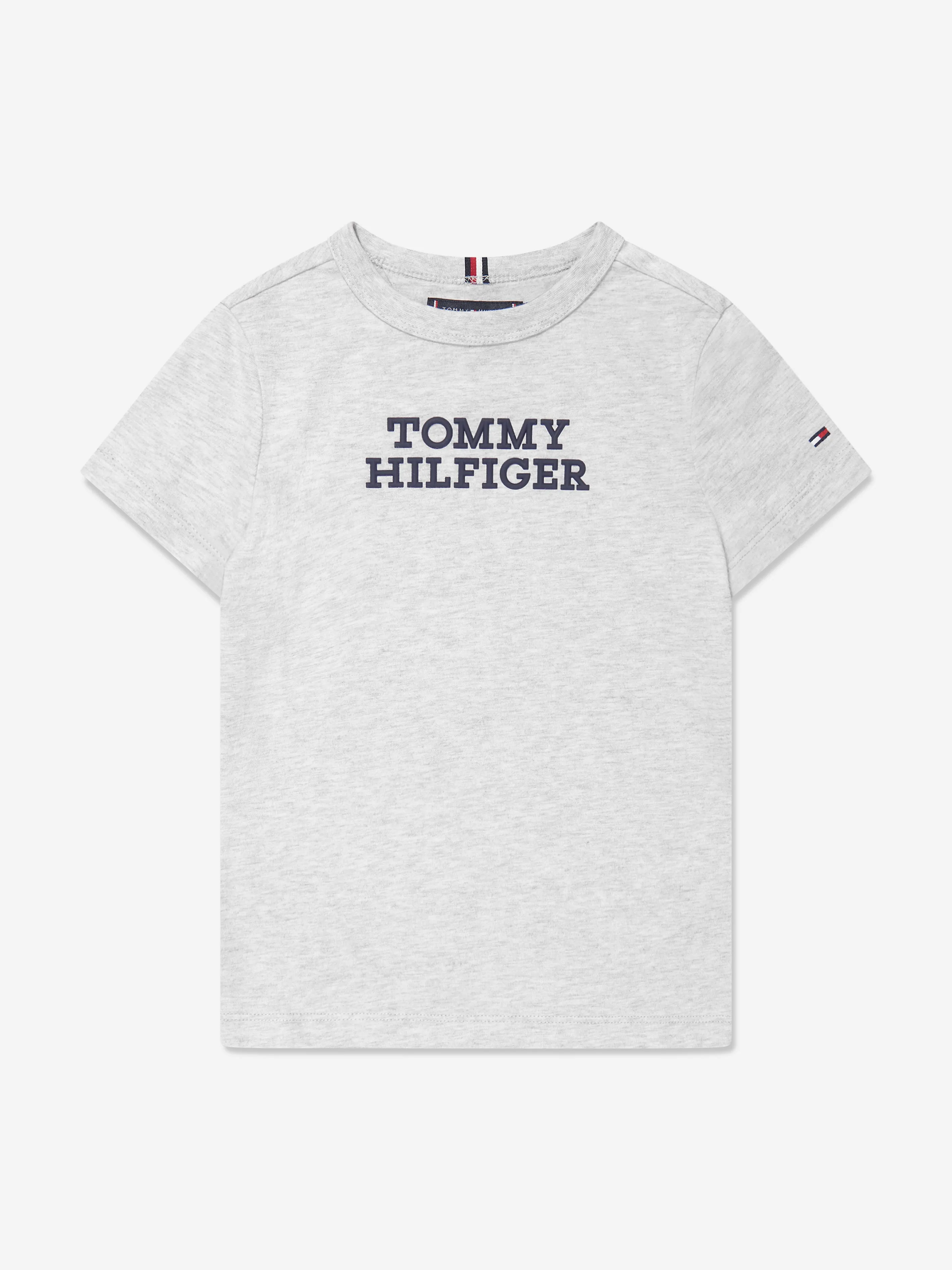 Tommy Hilfiger Boys Logo T-Shirt in Grey
