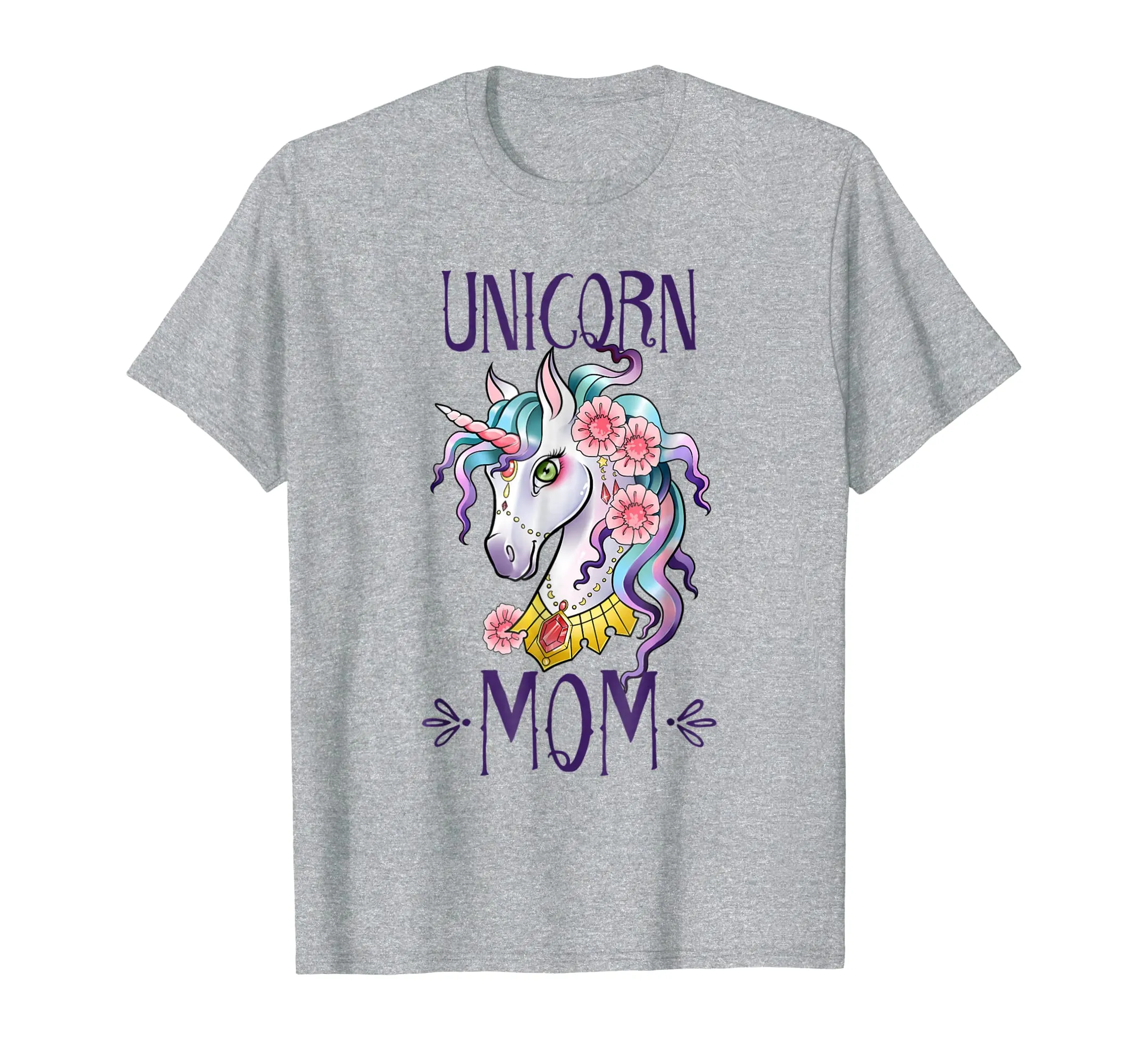 Unicorn Mom - Unicorns Mama Theme Birthday Mother T Shirt