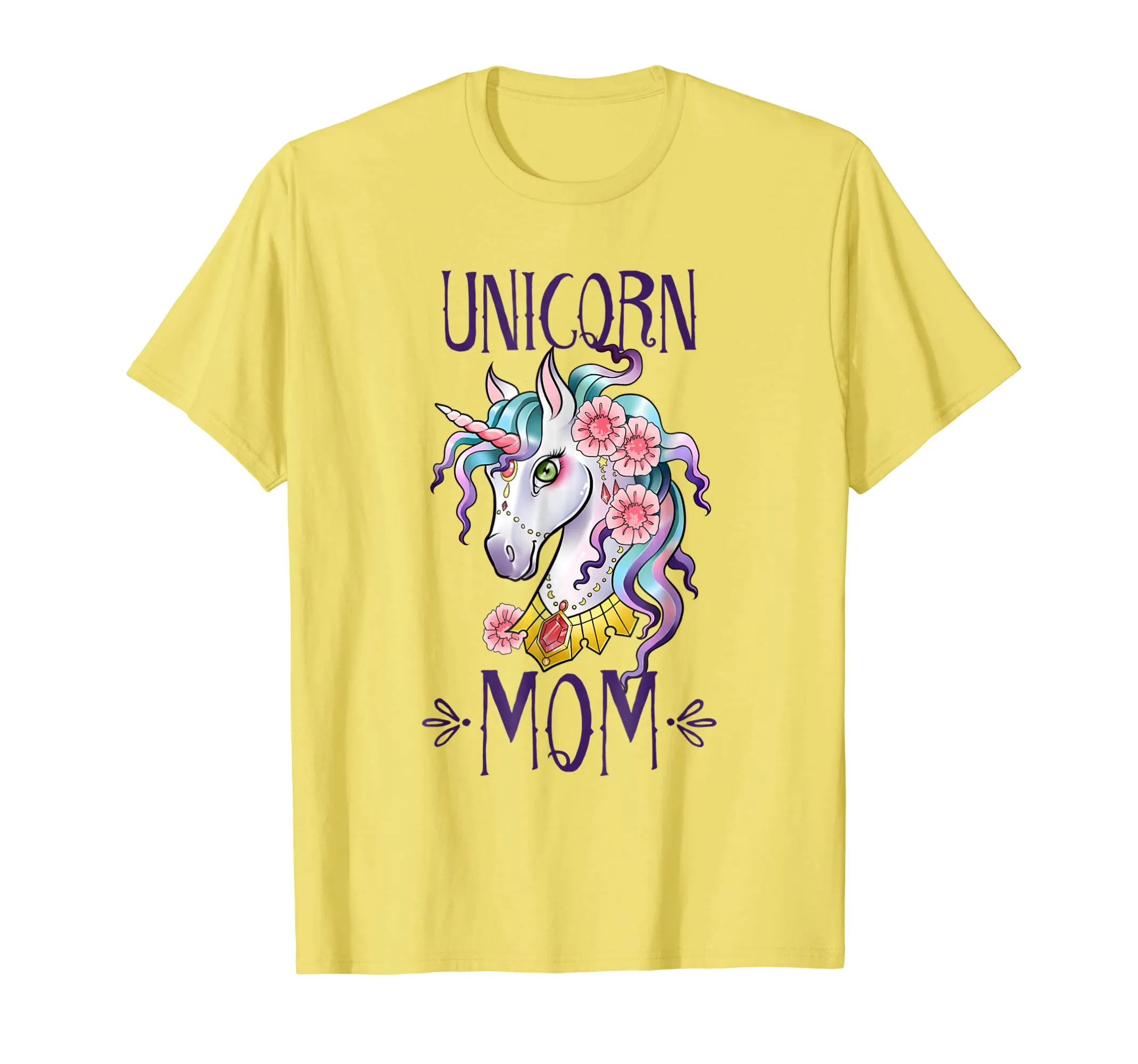 Unicorn Mom - Unicorns Mama Theme Birthday Mother T Shirt