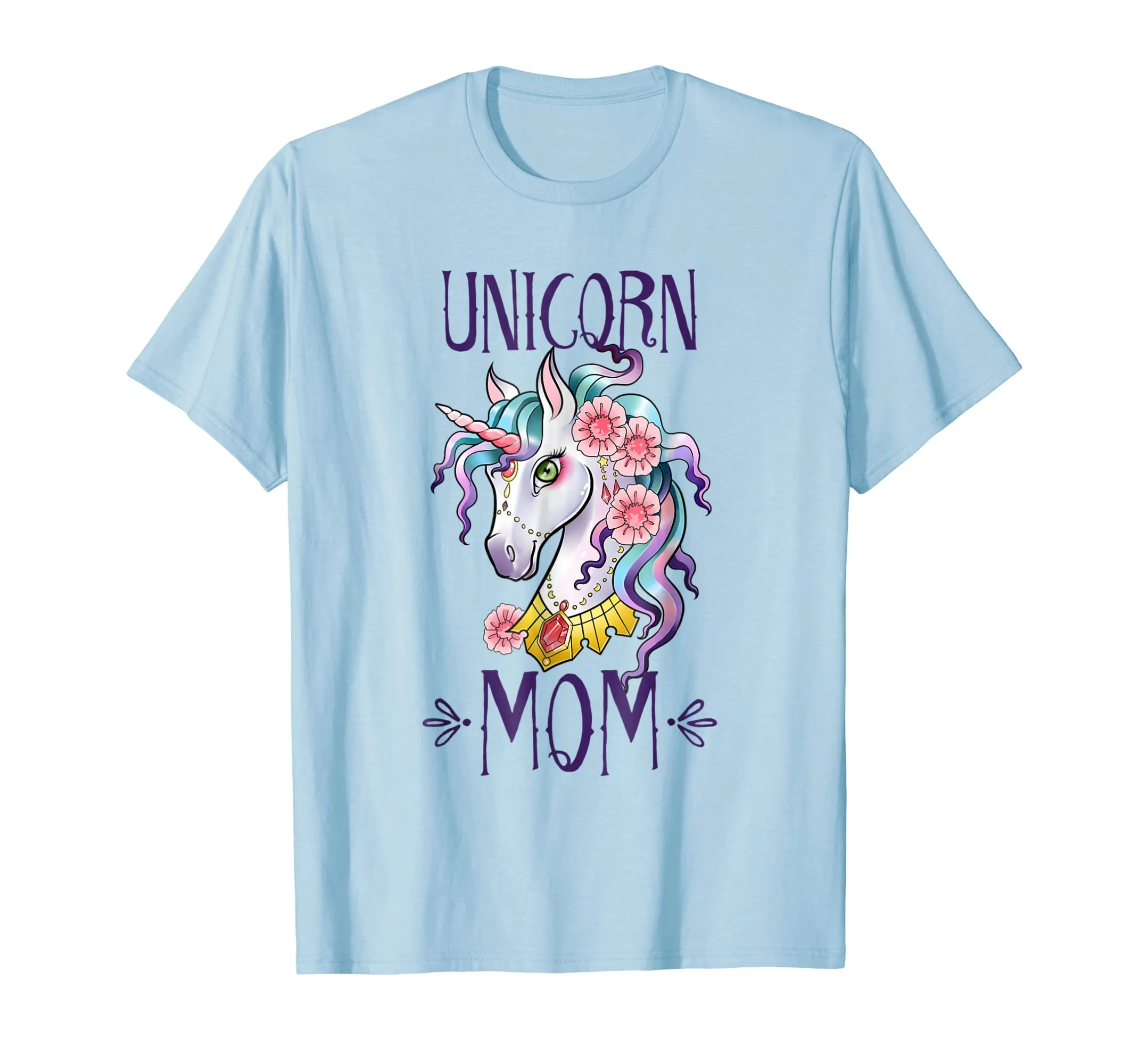 Unicorn Mom - Unicorns Mama Theme Birthday Mother T Shirt