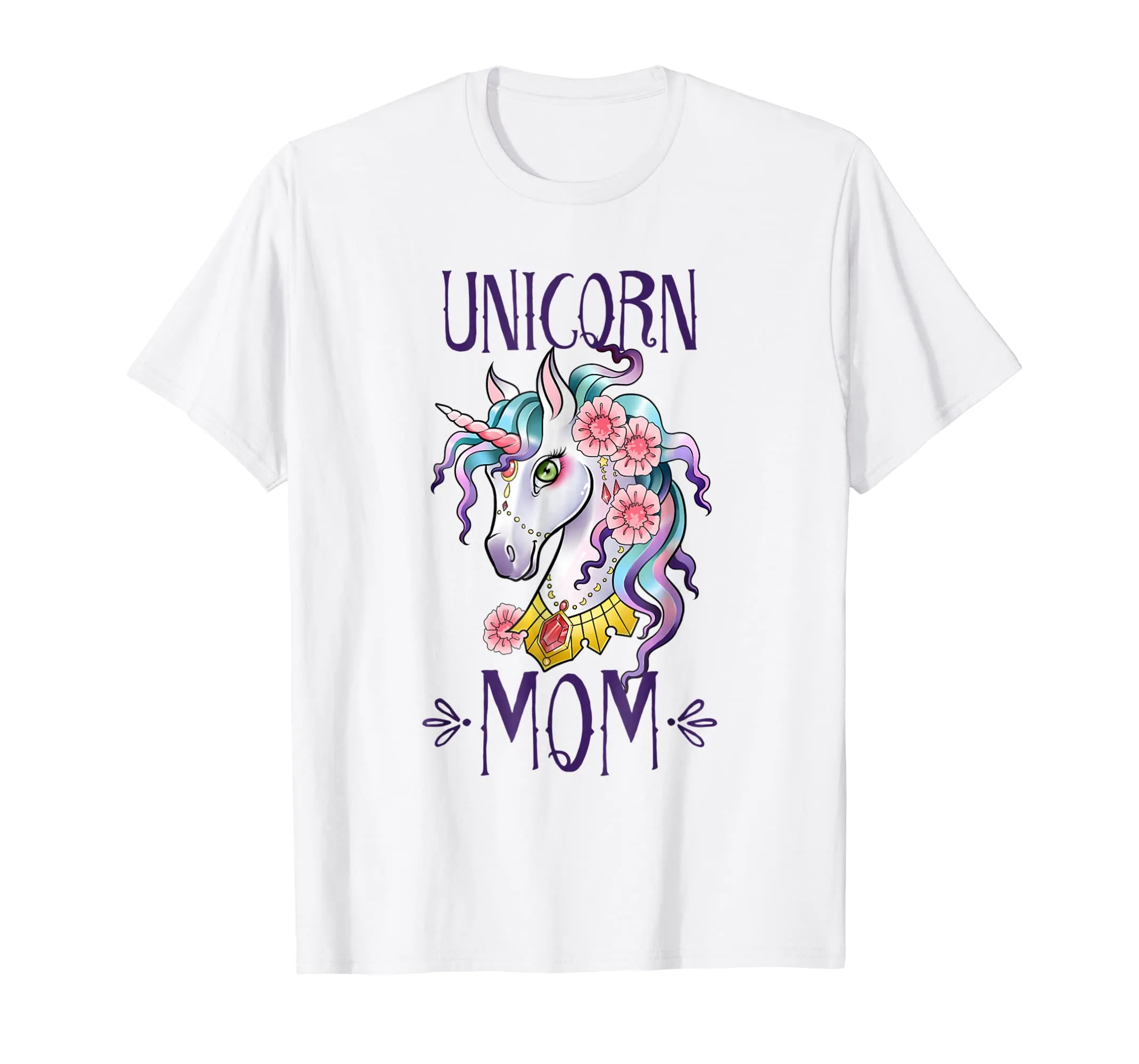 Unicorn Mom - Unicorns Mama Theme Birthday Mother T Shirt