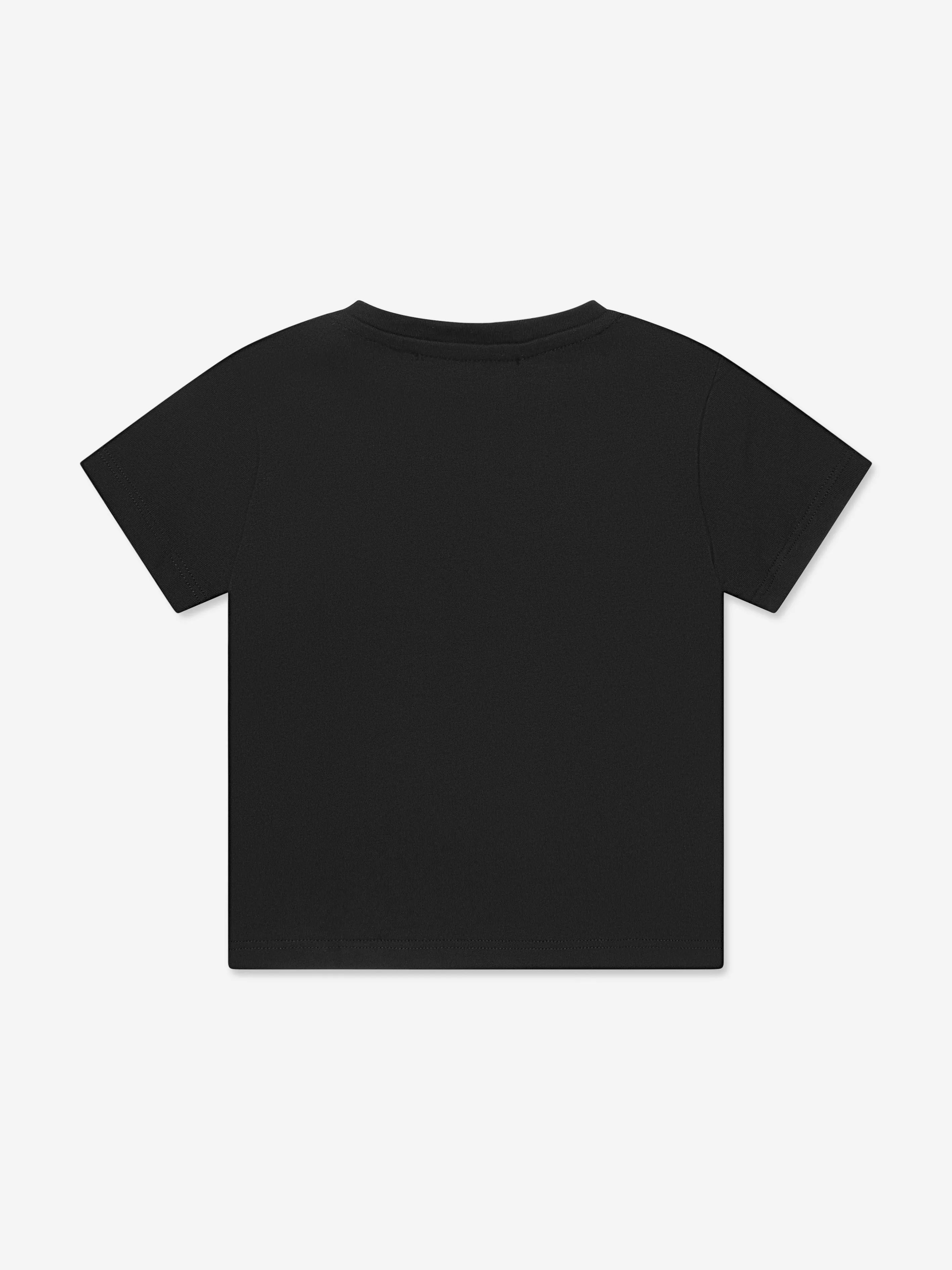 Versace Baby Boys Logo Print T-Shirt in Black