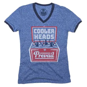 Women's Cooler Heads Ringer V-neck Tee