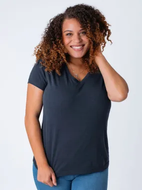Women's Indigo Blue V-Neck FINAL SALE