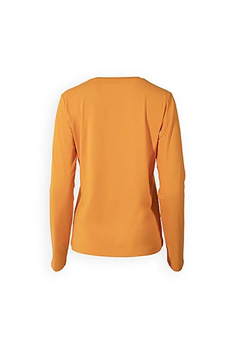 Women's Morada Everyday Long Sleeve V-Neck T-Shirt | Light Blue Heather